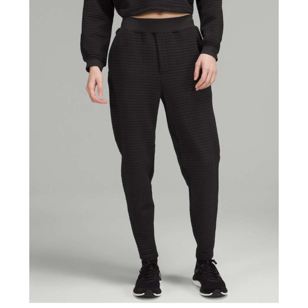 Lululemon lab Textured Grid High-Rise Jogger 28" Black Size 4‎